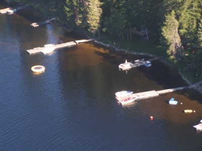 Schaefers Beach (Storms, Runje, Morris, Miller & Baker) from the air August 2006